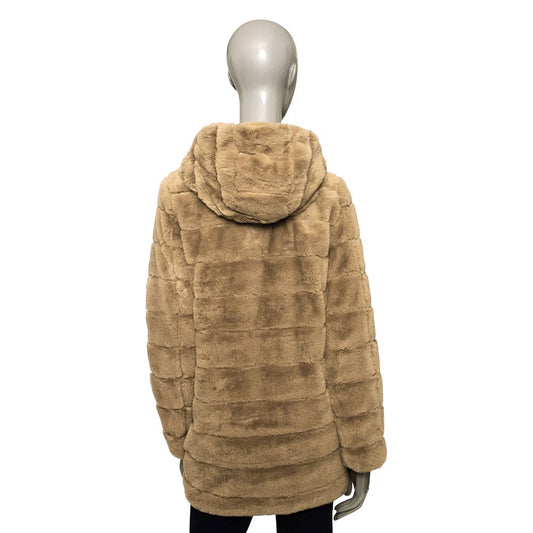 Baldinini Trend Beige Polyester Women Jacket $646.00 Baldinini Trend Luzworld