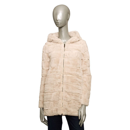 Baldinini Trend Beige Polyester Women Jacket $646.00 Baldinini Trend Luzworld