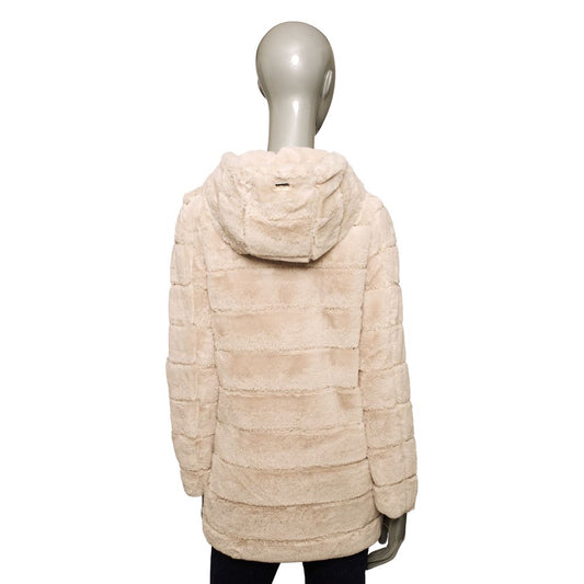 Baldinini Trend Beige Polyester Women Jacket $646.00 Baldinini Trend Luzworld