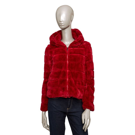 Baldinini Trend Red Polyester Women's Jacket $586.00 Baldinini Trend Luzworld