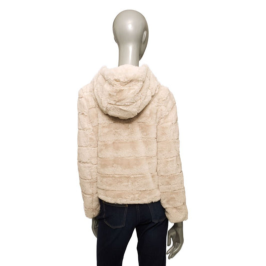 Baldinini Trend Beige Polyester Women Jacket $586.00 Baldinini Trend Luzworld