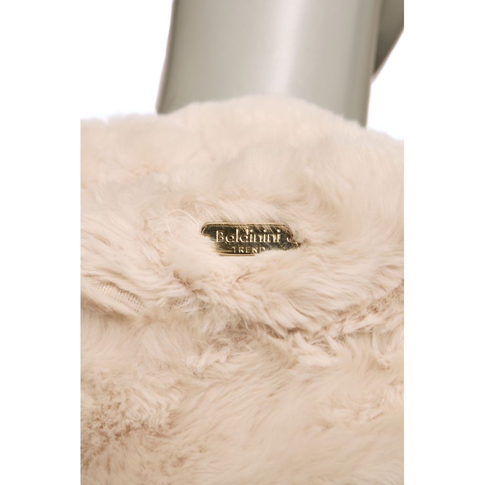 Baldinini Trend Beige Polyester Women Jacket $586.00 Baldinini Trend Luzworld