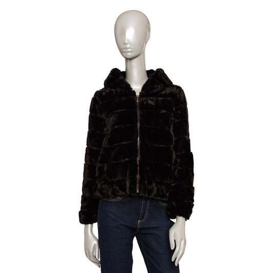 Baldinini Trend Black Polyester Women Jacket $586.00 Baldinini Trend Luzworld