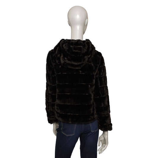 Baldinini Trend Black Polyester Women Jacket $587.00 Baldinini Trend Luzworld