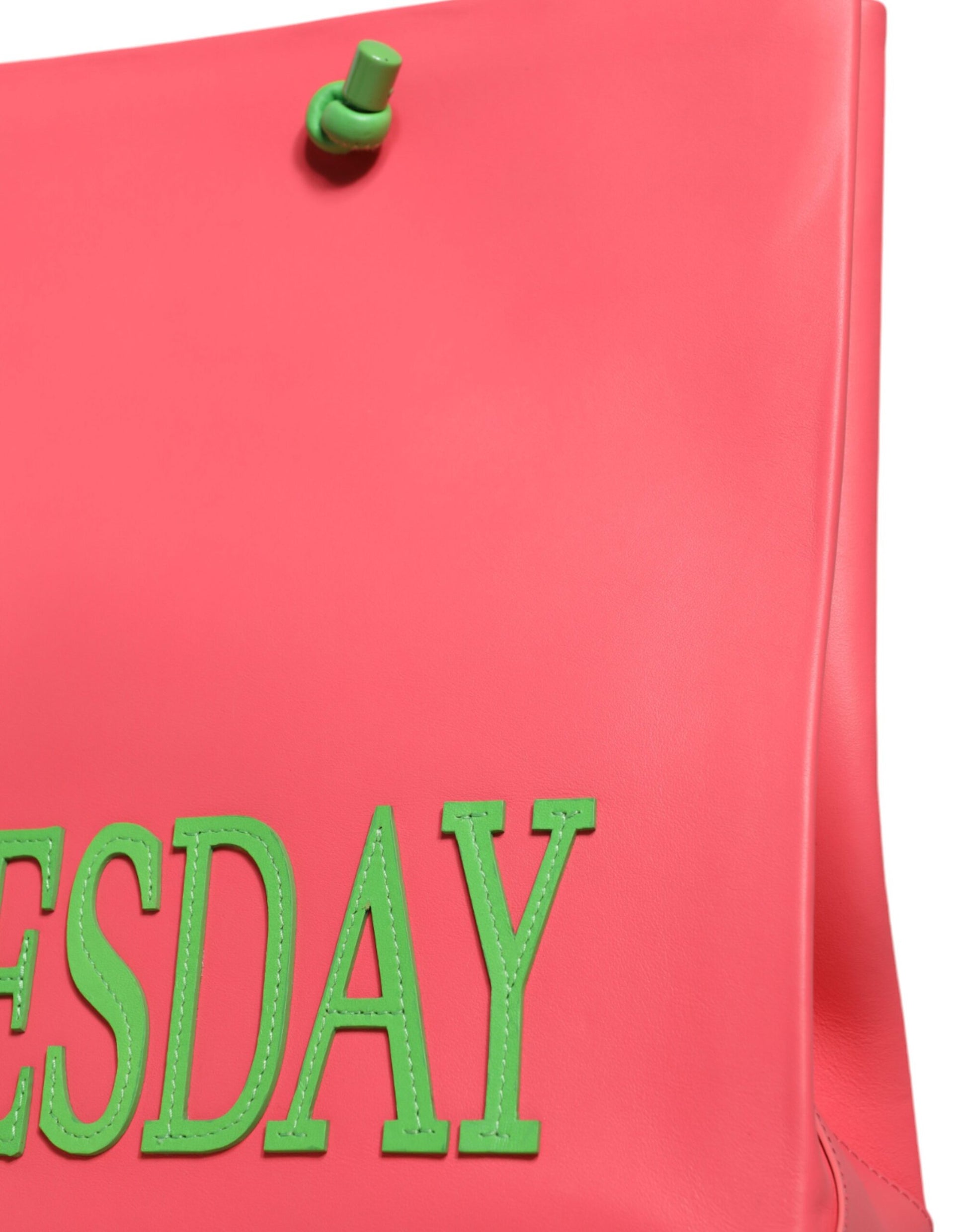 Alberta Ferretti Pink Leather Weekend Wednesday Shopping Tote Bag $1591.00 Alberta Ferretti Luzworld
