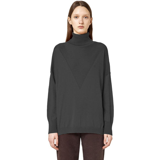 Alpha Studio Gray Silk Sweater $676.00 Alpha Studio Luzworld