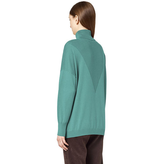 Alpha Studio Green Silk Sweater $676.00 Alpha Studio Luzworld