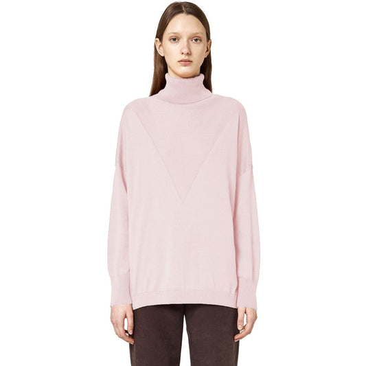 Alpha Studio Pink Silk Sweater $676.00 Alpha Studio Luzworld