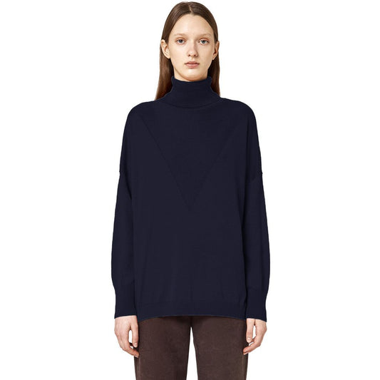 Alpha Studio Blue Silk Sweater $676.00 Alpha Studio Luzworld