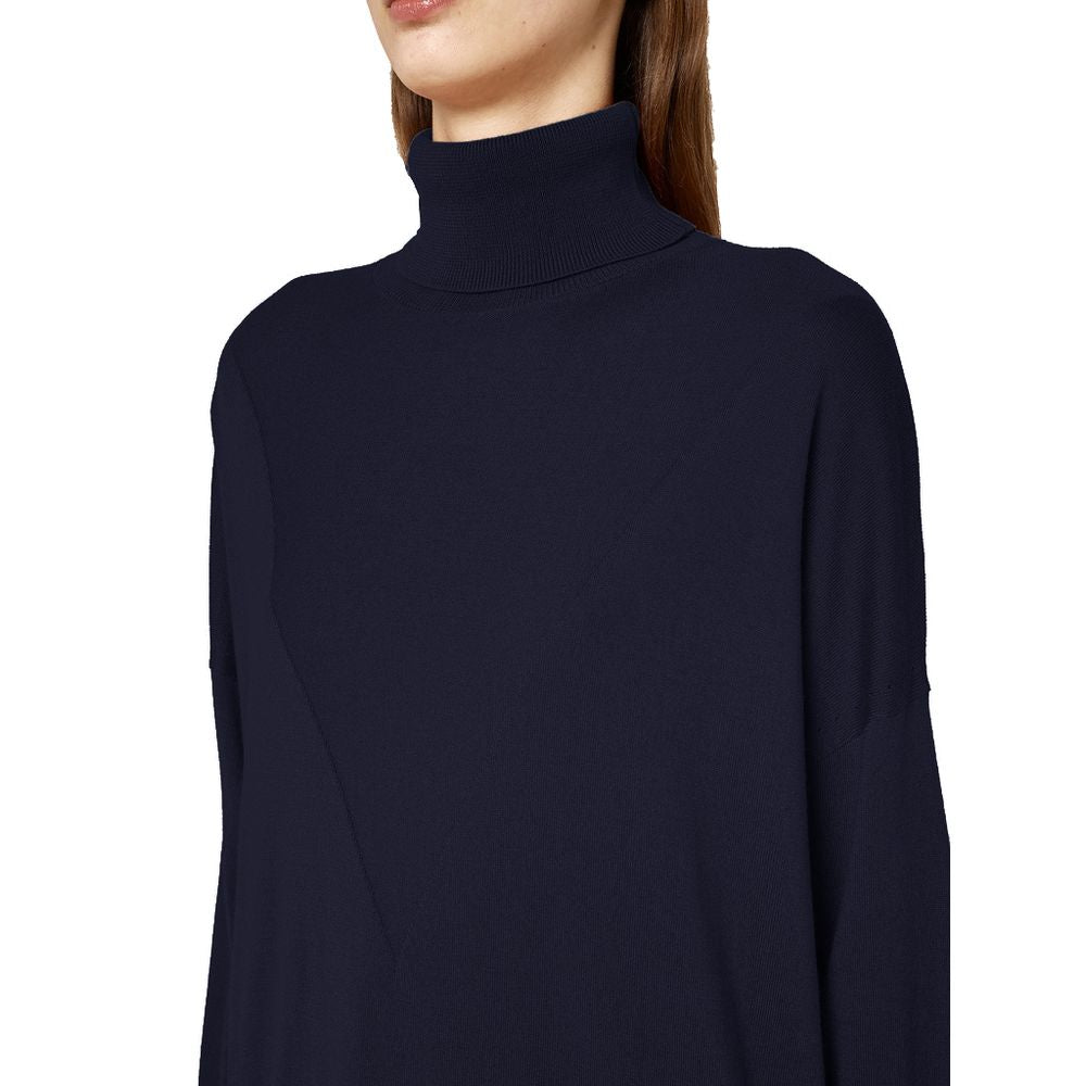 Alpha Studio Blue Silk Sweater $676.00 Alpha Studio Luzworld