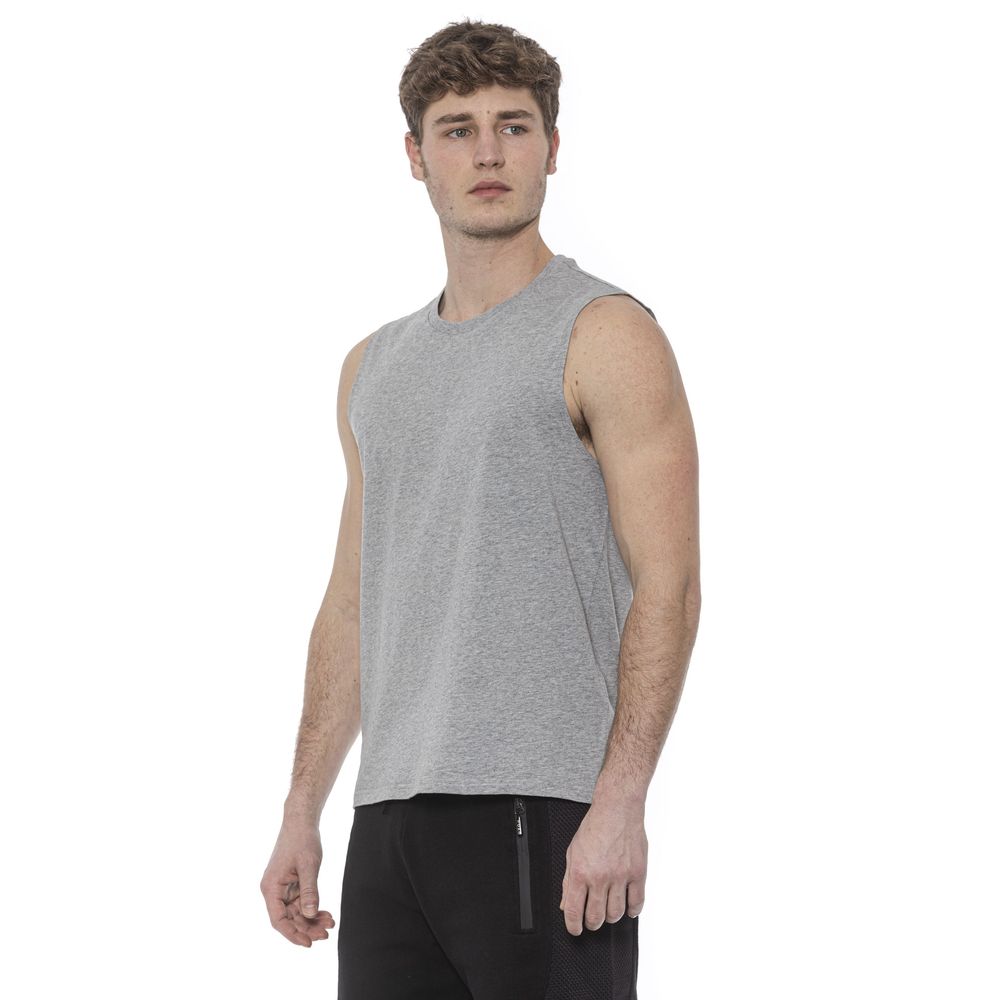 Tond Gray Cotton Men Tank Top $134.00 Tond Luzworld