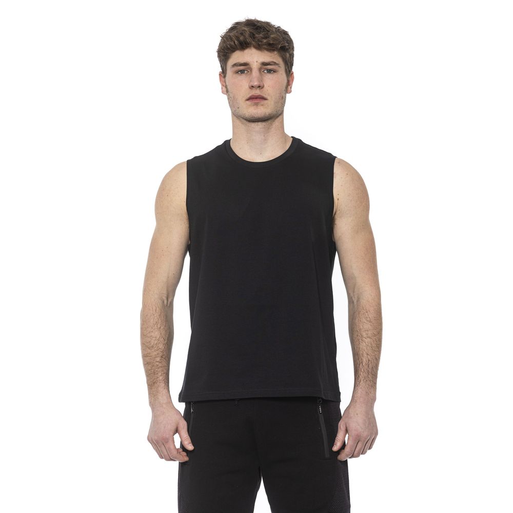 Tond Black Cotton Men Tank Top $134.00 Tond Luzworld