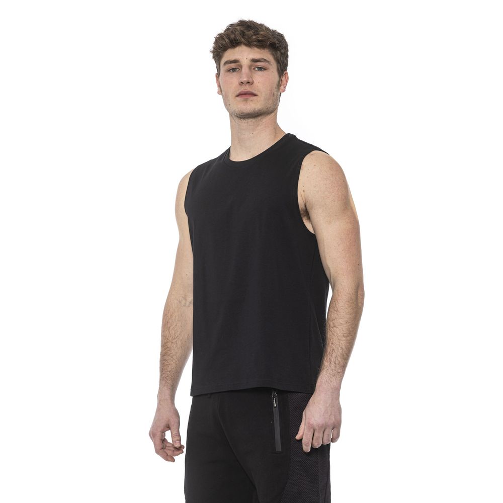 Tond Black Cotton Men Tank Top $134.00 Tond Luzworld