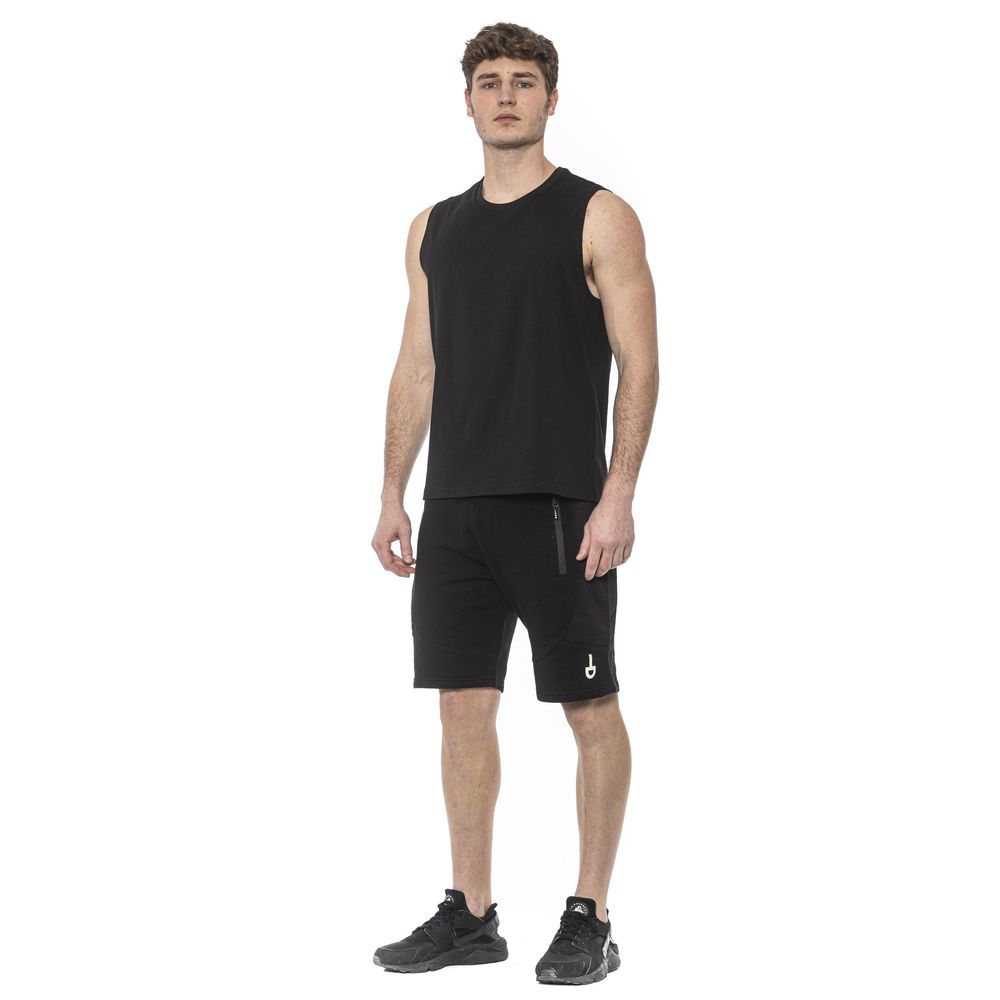 Tond Black Cotton Men Tank Top $134.00 Tond Luzworld