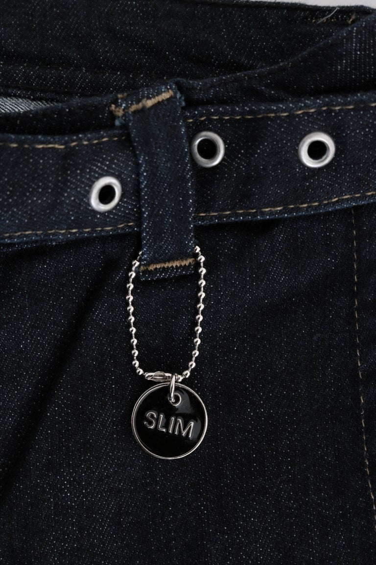 Costume National Blue Cotton Stretch Slim Fit Jeans $537.00 Costume National Luzworld