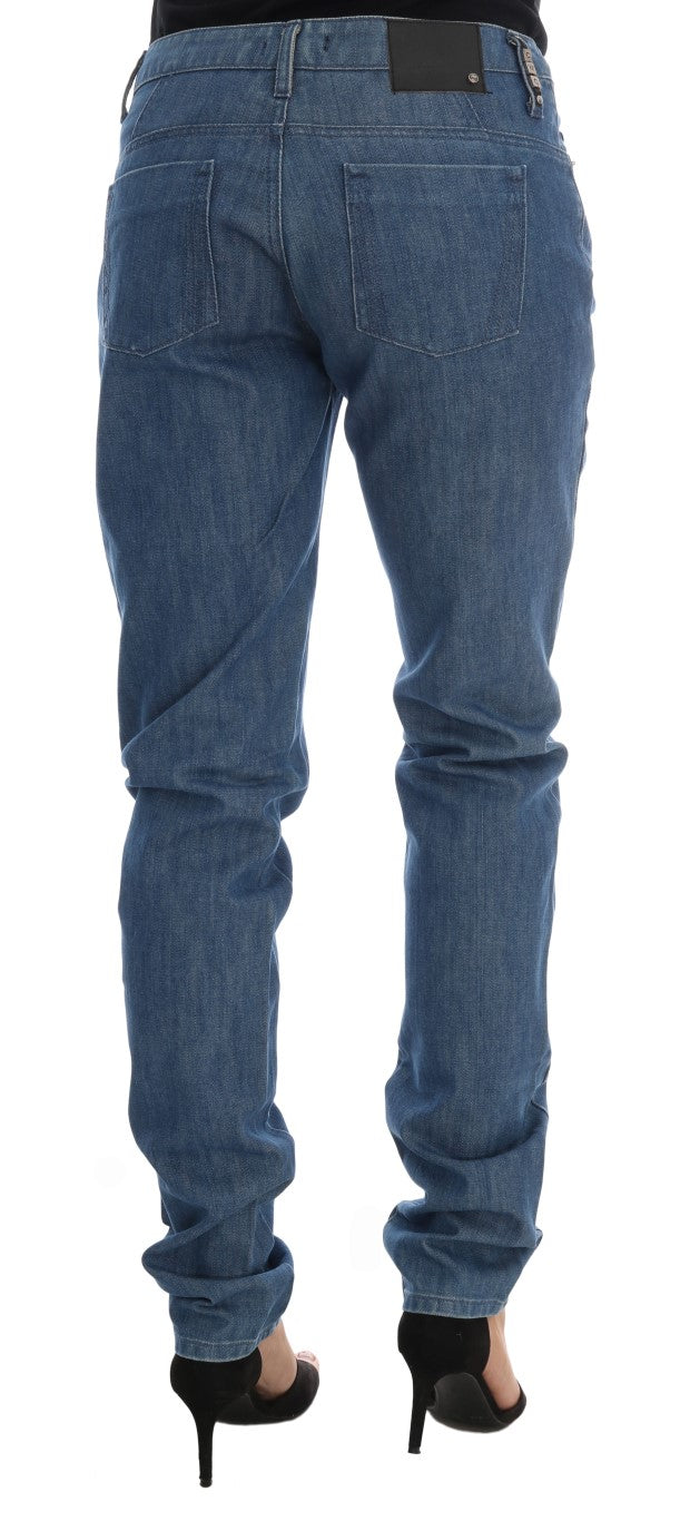 Costume National Blue Wash Cotton Boyfriend Fit Jeans $537.00 Costume National Luzworld