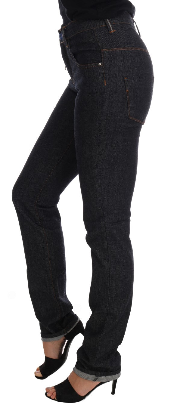 Costume National Blue Cotton Stretch Slim Fit Jeans $537.00 Costume National Luzworld