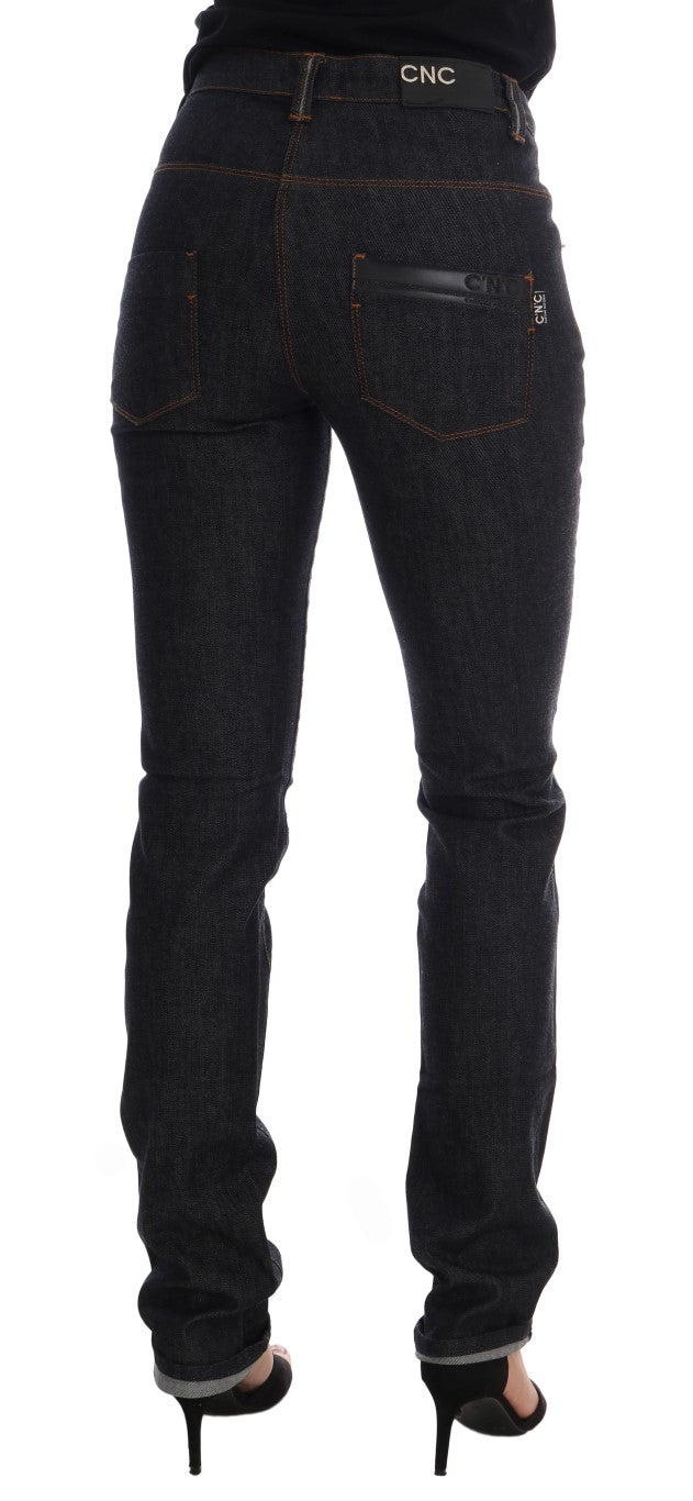 Costume National Blue Cotton Stretch Slim Fit Jeans $537.00 Costume National Luzworld