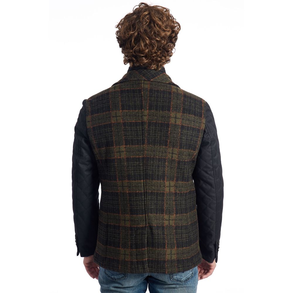 Roberto Pepe Luxury Brown Wool Men's Jacket