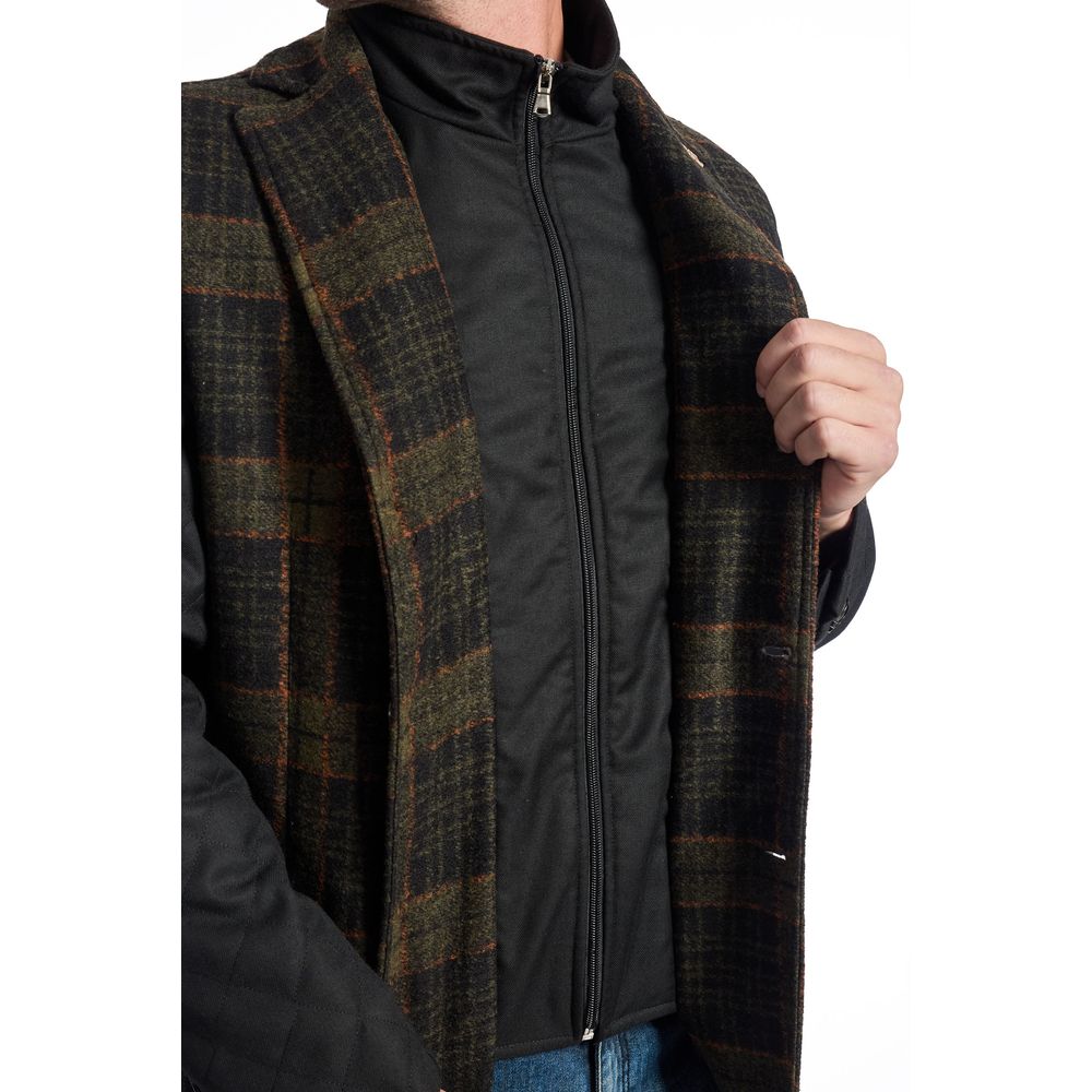 Roberto Pepe Luxury Brown Wool Men's Jacket