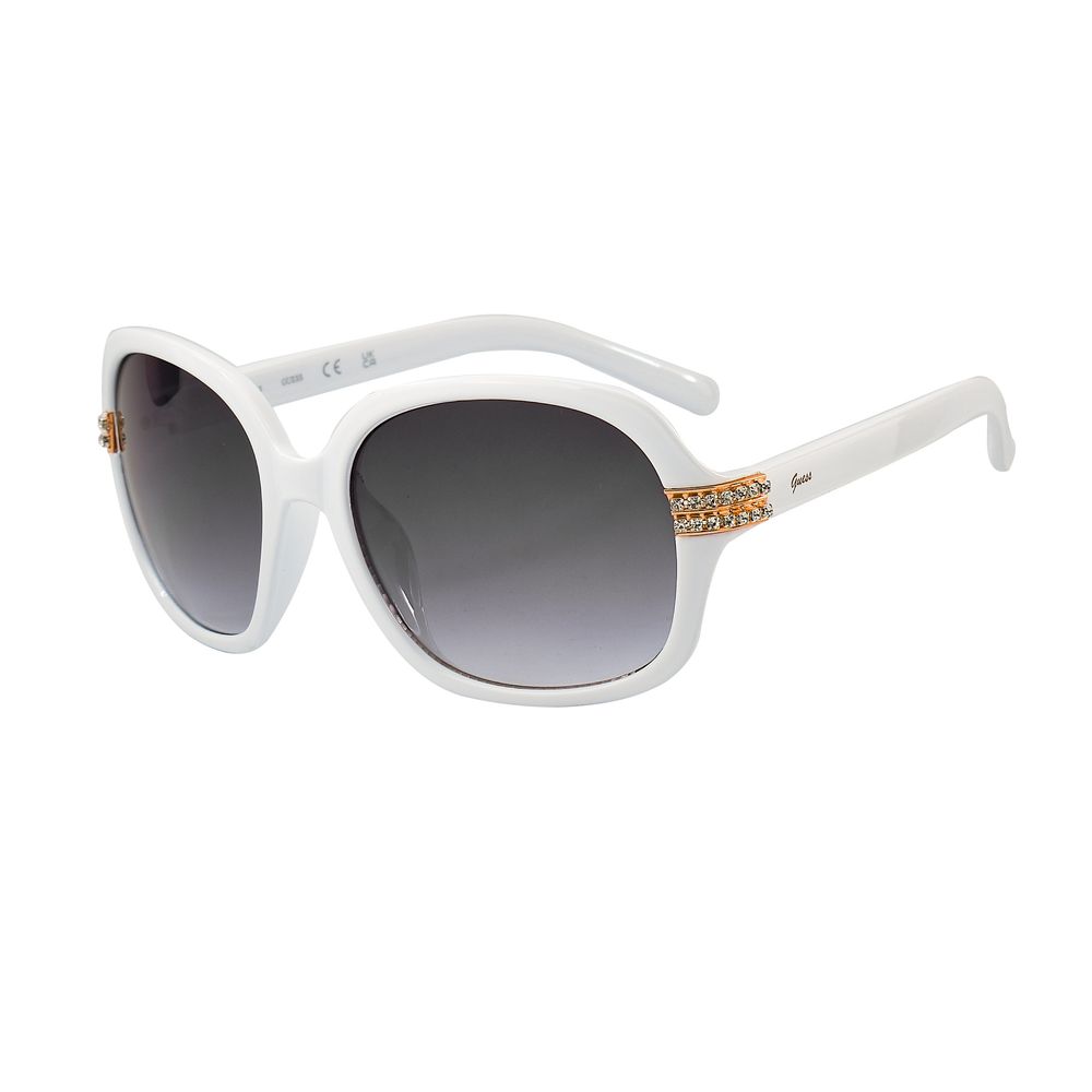 Guess White Resin Sunglasses $203.00 Guess Luzworld