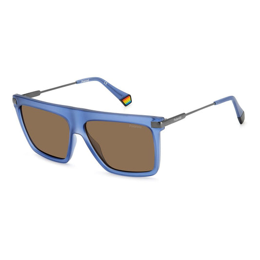 Polaroid Blue Plastic Sunglasses $154.00 Polaroid Luzworld