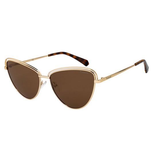 Polaroid Gold Metal Sunglasses $136.00 Polaroid Luzworld