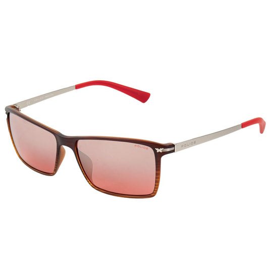 Police Red Injected Sunglasses $212.00 Police Luzworld