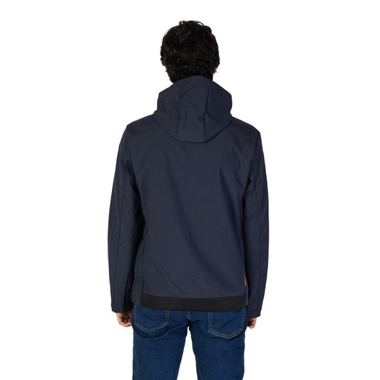 Suns Blue Polyester Jackets & Coat
