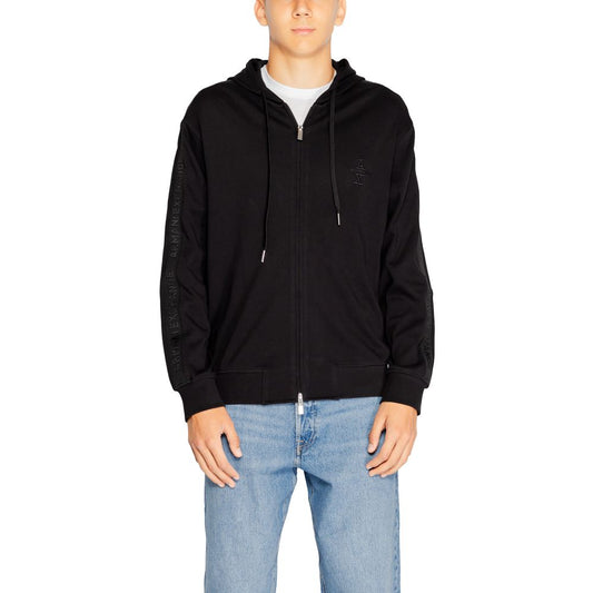 Armani Exchange Black Cotton Hoody $270.00 Armani Exchange Luzworld
