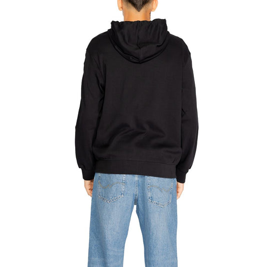 Armani Exchange Black Cotton Hoody $270.00 Armani Exchange Luzworld
