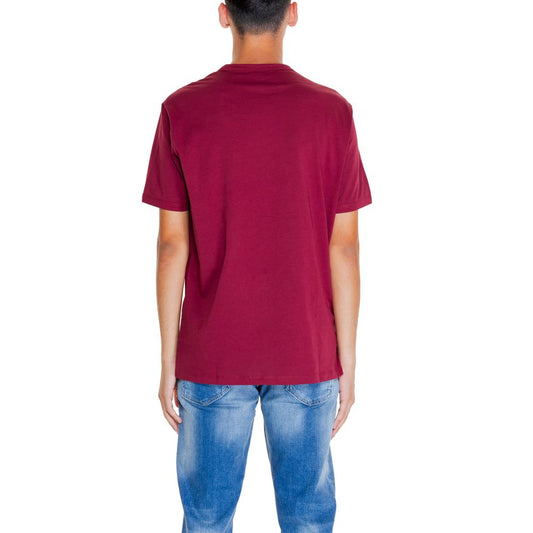 Armani Exchange Bordeaux Cotton T-Shirt $139.00 Armani Exchange Luzworld