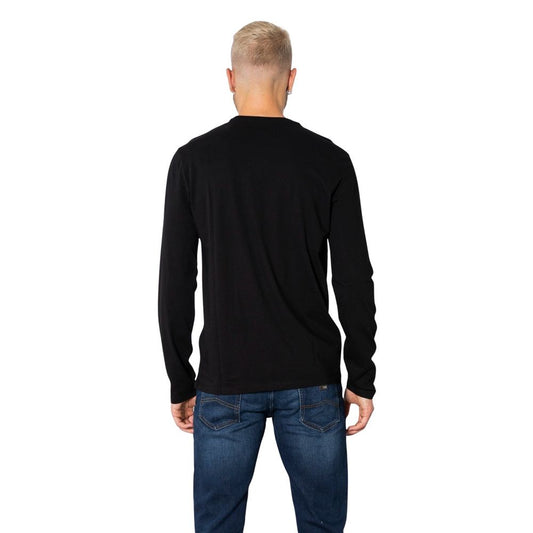 Armani Exchange Black Cotton Long Sleeve $155.00 Armani Exchange Luzworld
