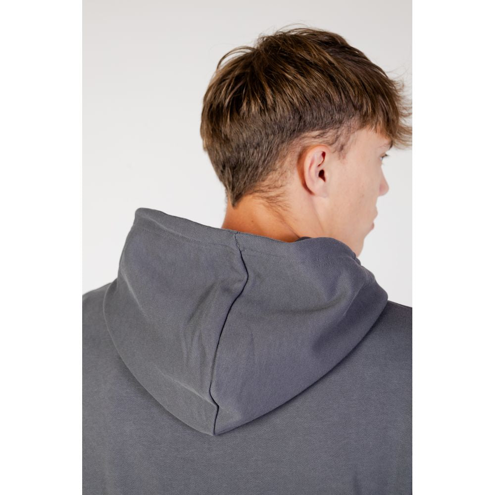 Hugo Boss Gray Cotton Hoody $264.00 Hugo Boss Luzworld