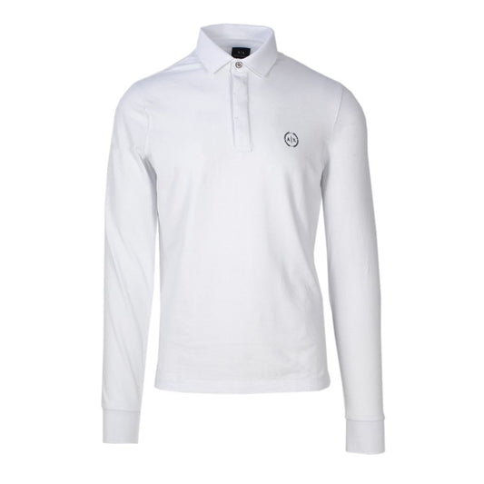 Armani Exchange White Cotton Long Sleeve $165.00 Armani Exchange Luzworld
