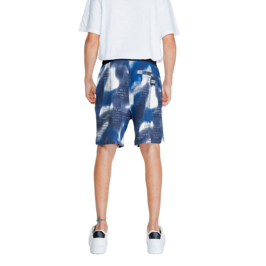 Armani Exchange Blue Cotton Bermuda $222.00 Armani Exchange Luzworld