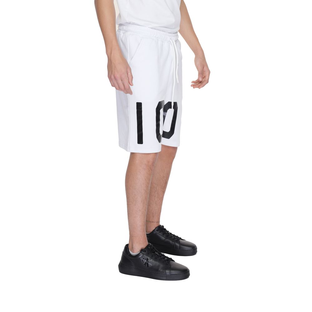 Icon White Cotton Bermuda