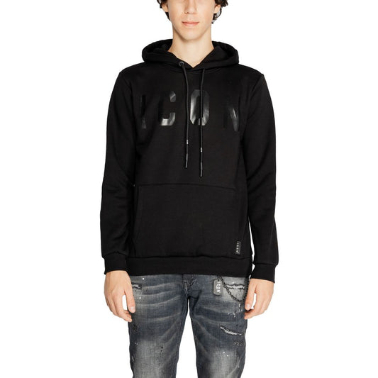 Icon Black Cotton Hoody $175.00 Icon Luzworld