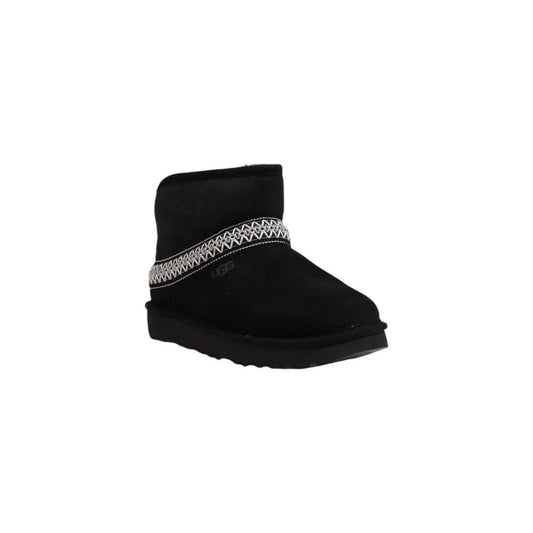 UGG Black Suede Leather Ankle