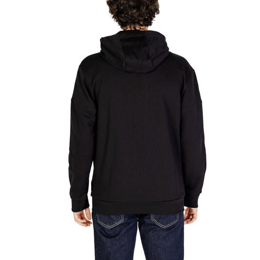 EA7 Emporio Armani Black Cotton Hoody $249.00 EA7 Emporio Armani Luzworld