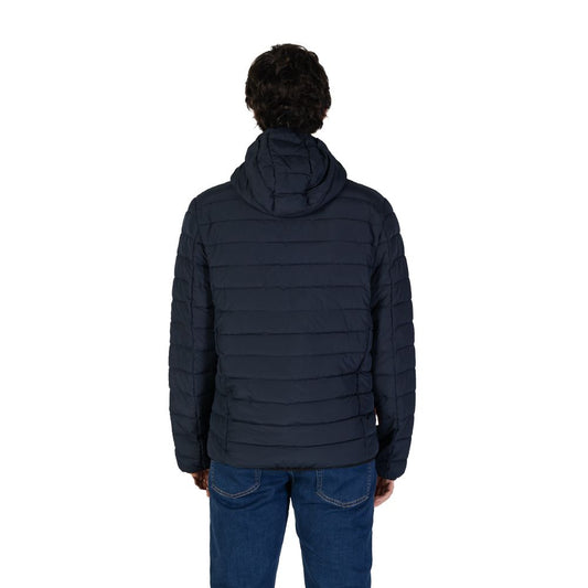 Suns Blue Polyester Jackets & Coat