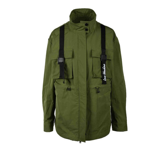 Love Moschino Green Polyester Jackets & Coat $825.00 Love Moschino Luzworld