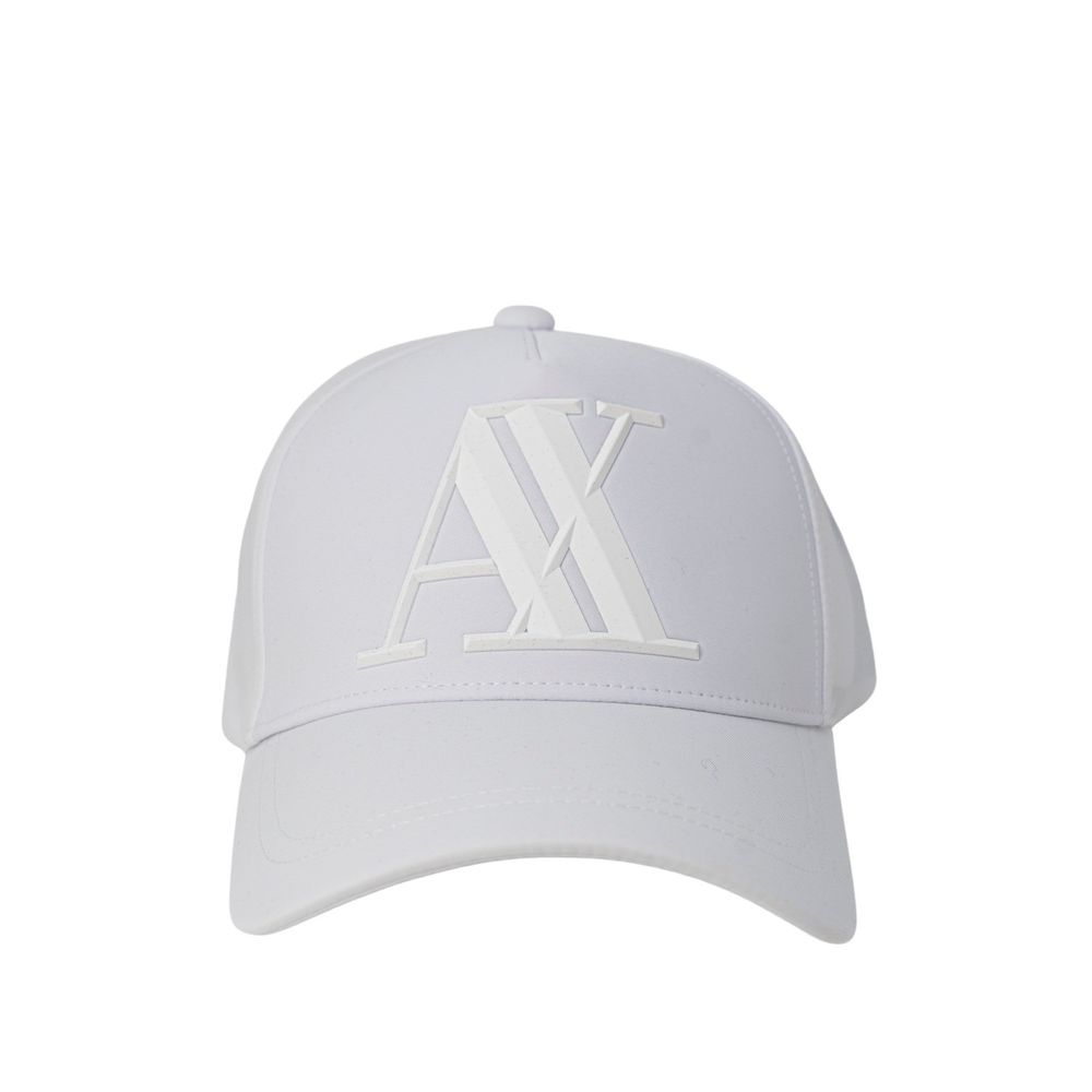 Armani Exchange White Cotton Caps Baseball Hat $153.00 Armani Exchange Luzworld