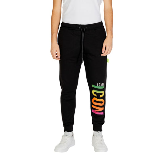 Icon Black Cotton Joggers Workout Pant $173.00 Icon Luzworld