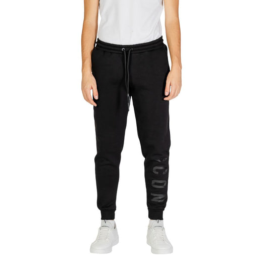 Icon Black Cotton Joggers Workout Pant $157.00 Icon Luzworld
