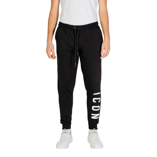 Icon Black And White Cotton Joggers Workout Pant $157.00 Icon Luzworld