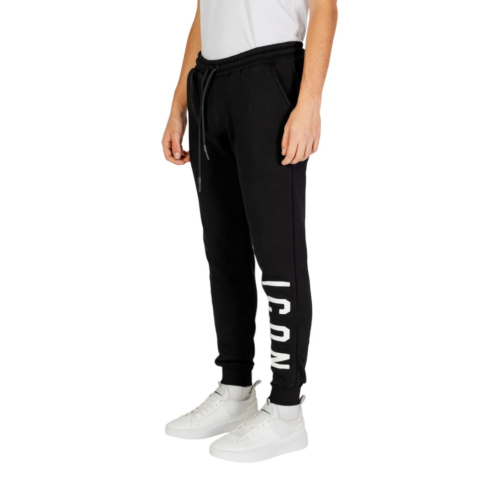 Icon Black And White Cotton Joggers Workout Pant $157.00 Icon Luzworld