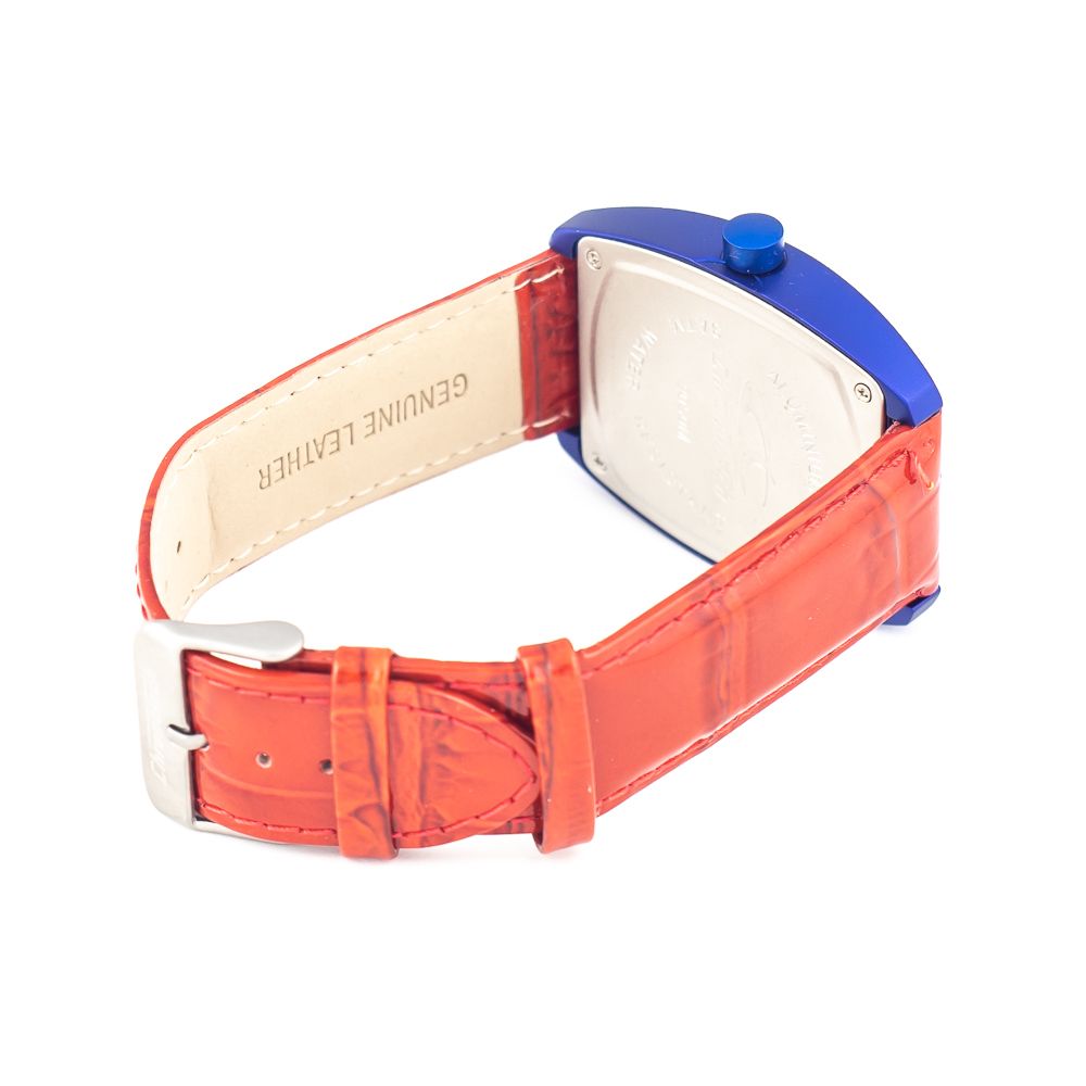 Chronotech Red Leather Watch $157.00 Chronotech Luzworld