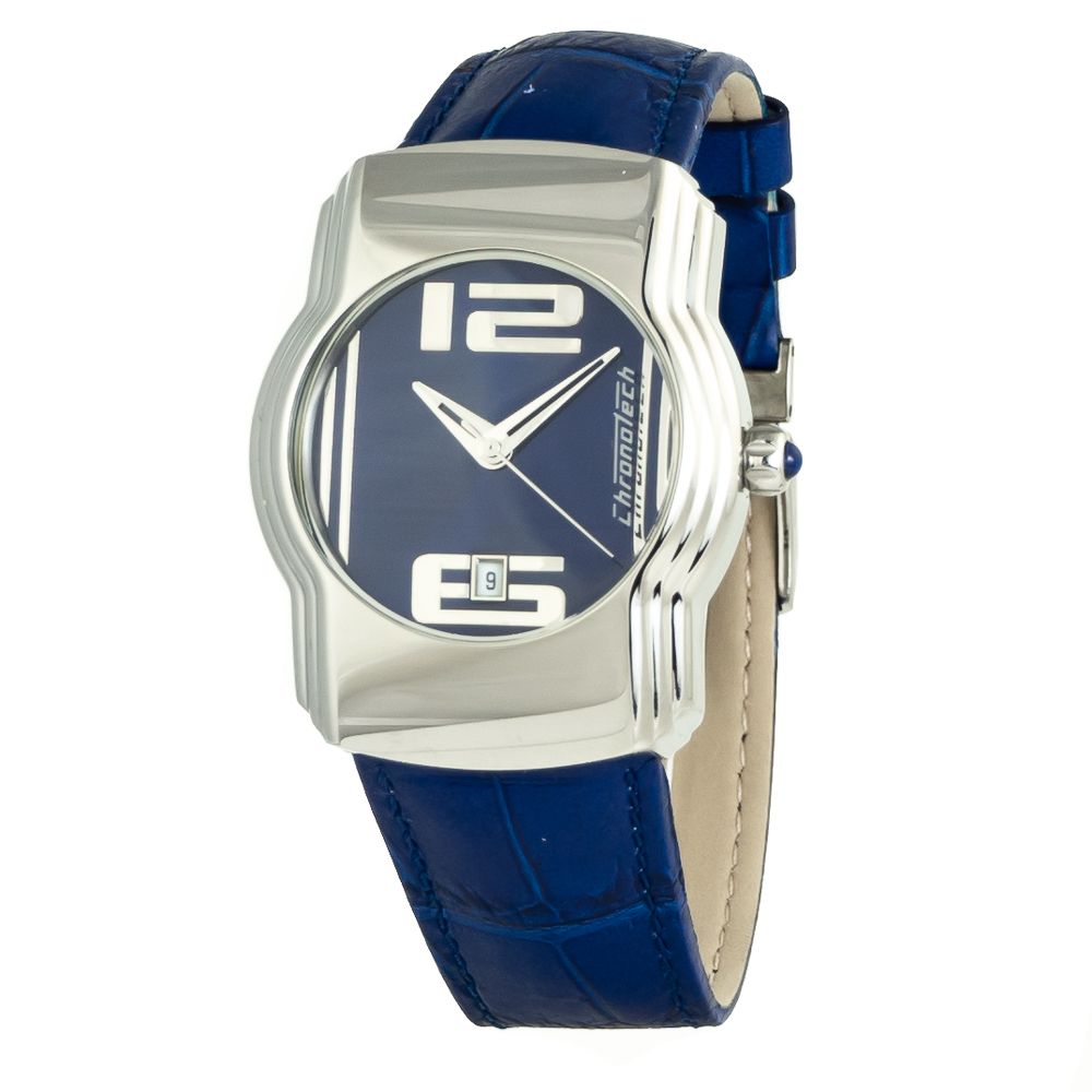 Chronotech Blue Leather Watch $165.00 Chronotech Luzworld