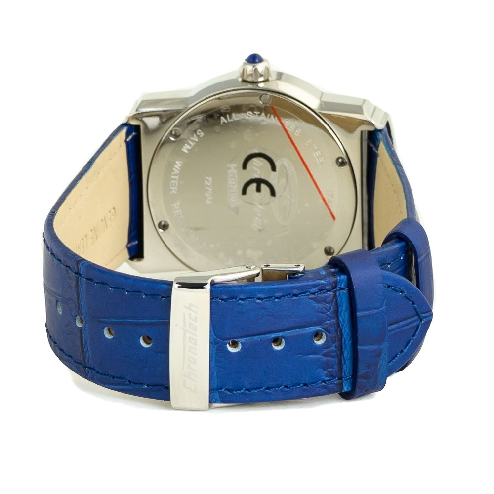 Chronotech Blue Leather Watch $165.00 Chronotech Luzworld